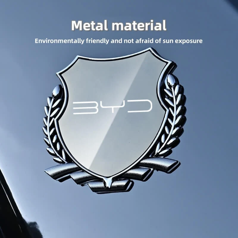 3D Metal Car Trunk Window Side Emblem Badge Decal Sticker For BYD - Image 9