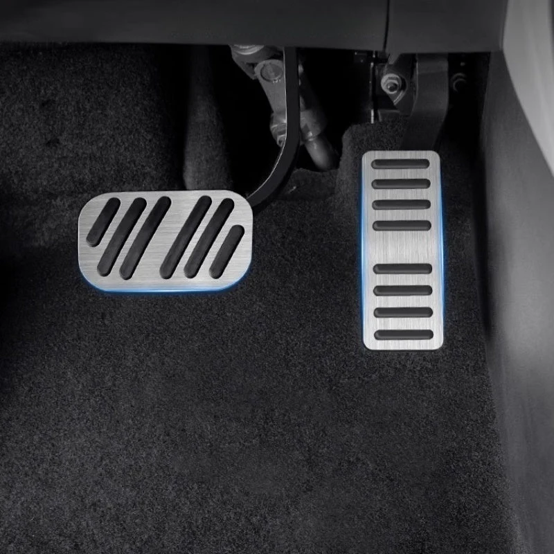 Brushed Aluminum Performance Pedals for BYD Atto 2 - Image 3