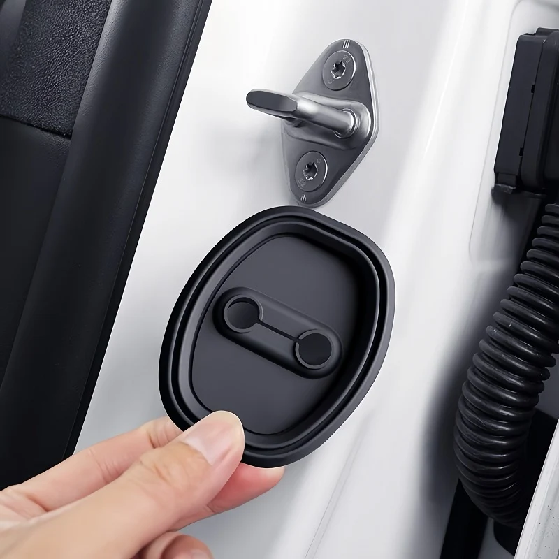Door Lock Buckle Prot Cover with Anti-vibration Pad for BYD - Image 5